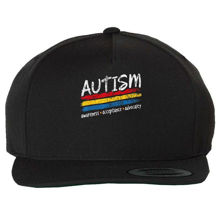 Autism Awareness Apparel – Support Acceptance & Advocacy Wool Snapback Cap