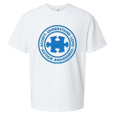 Autism Awareness Accept Understand Love Vintage Sueded Cloud Jersey T-Shirt