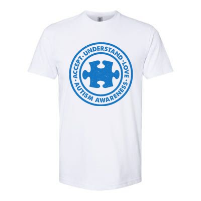 Autism Awareness Accept Understand Love Vintage Softstyle CVC T-Shirt