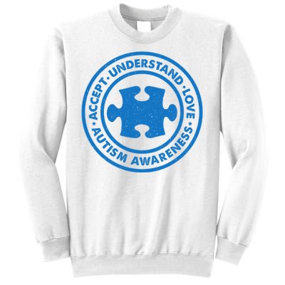 Autism Awareness Accept Understand Love Vintage Sweatshirt