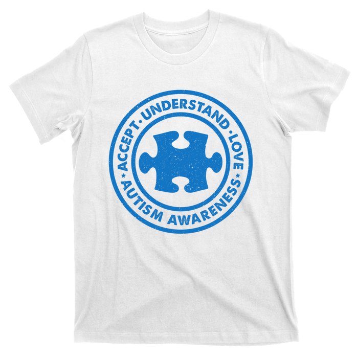 Autism Awareness Accept Understand Love Vintage T-Shirt