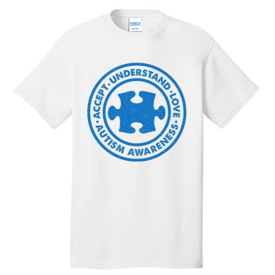 Autism Awareness Accept Understand Love Vintage Tall T-Shirt