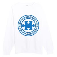 Autism Awareness Accept Understand Love Vintage Premium Crewneck Sweatshirt