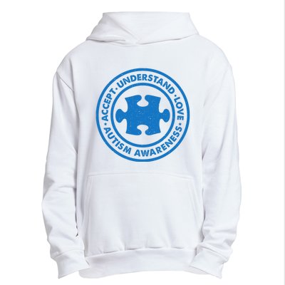 Autism Awareness Accept Understand Love Vintage Urban Pullover Hoodie