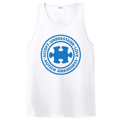 Autism Awareness Accept Understand Love Vintage PosiCharge Competitor Tank