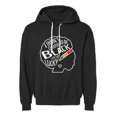 African And Afro American Pride History Month Strong Cool Gift Garment-Dyed Fleece Hoodie