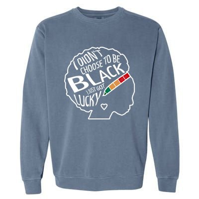 African And Afro American Pride History Month Strong Cool Gift Garment-Dyed Sweatshirt