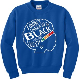 African And Afro American Pride History Month Strong Cool Gift Kids Sweatshirt