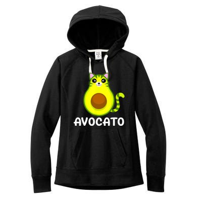 Avogato Avocado Avocato Funny Cat Lover, Cat Dad, Cat Mom Women's Fleece Hoodie