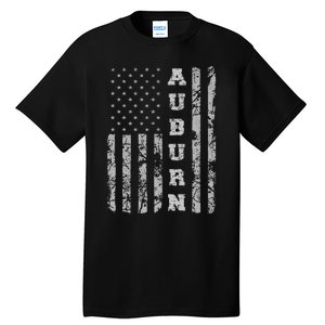 Auburn Alabama American Flag Tall T-Shirt