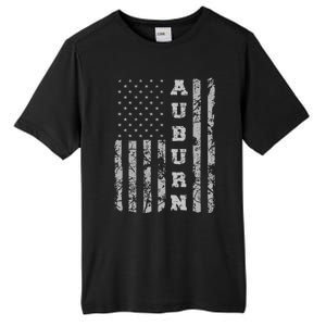 Auburn Alabama American Flag Tall Fusion ChromaSoft Performance T-Shirt