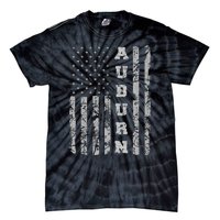 Auburn Alabama American Flag Tie-Dye T-Shirt