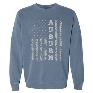 Auburn Alabama American Flag Garment-Dyed Sweatshirt