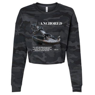 Anchored An Anchor Is A Symbol Of Strength And Stability Cropped Pullover Crew