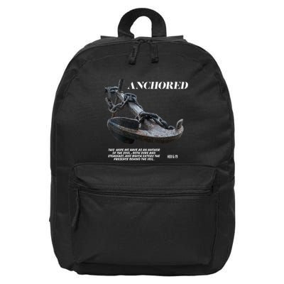 Anchored An Anchor Is A Symbol Of Strength And Stability 16 in Basic Backpack