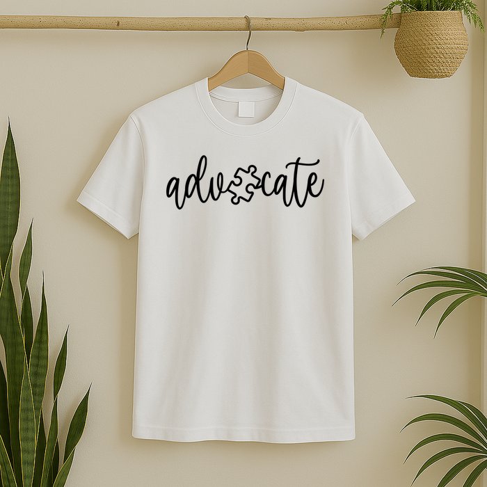 Advocate Autism Awareness - Autism Support Sweat T-Shirt