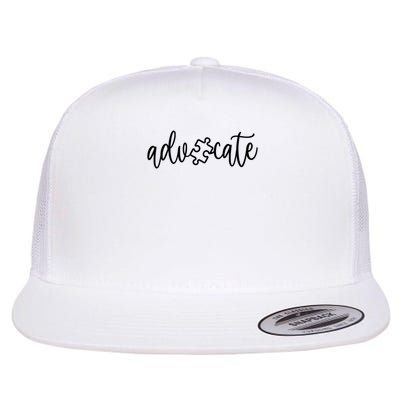 Advocate Autism Awareness - Autism Support Sweat Flatbill Hat