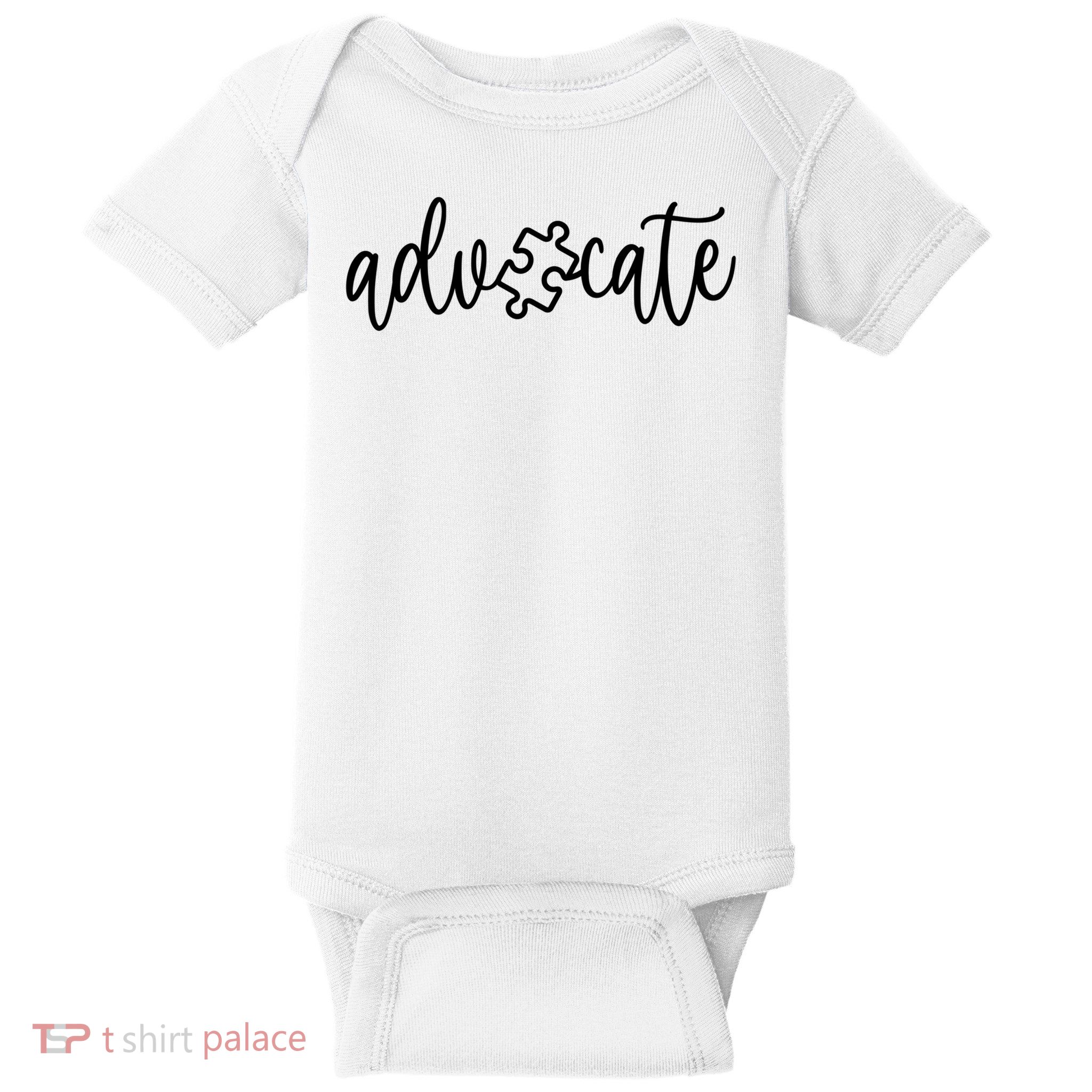 Advocate Autism Awareness - Autism Support Sweat Baby Bodysuit