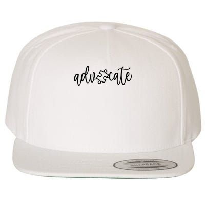Advocate Autism Awareness - Autism Support Sweat Wool Snapback Cap