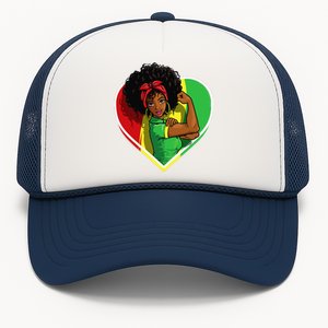 Afro African American  Black Melanin Juneteenth Trucker Hat