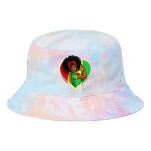 Afro African American  Black Melanin Juneteenth Tie Dye Newport Bucket Hat