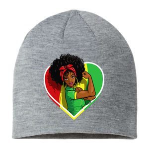 Afro African American  Black Melanin Juneteenth Sustainable Beanie