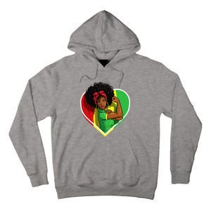 Afro African American  Black Melanin Juneteenth Tall Hoodie