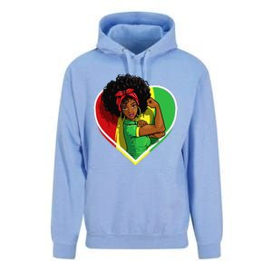 Afro African American  Black Melanin Juneteenth Unisex Surf Hoodie