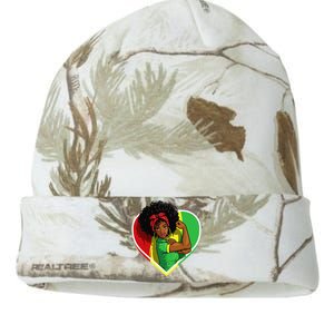 Afro African American  Black Melanin Juneteenth Kati Licensed 12" Camo Beanie