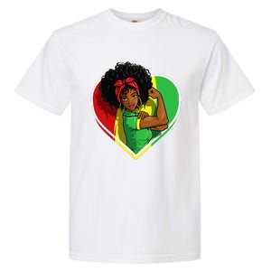 Afro African American  Black Melanin Juneteenth Garment-Dyed Heavyweight T-Shirt