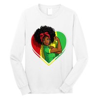 Afro African American  Black Melanin Juneteenth Long Sleeve Shirt