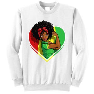 Afro African American  Black Melanin Juneteenth Sweatshirt