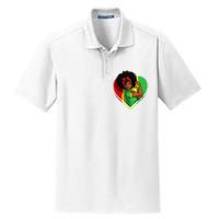 Afro African American  Black Melanin Juneteenth Dry Zone Grid Polo