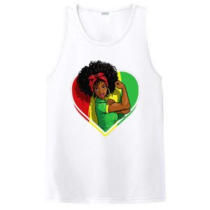 Afro African American  Black Melanin Juneteenth PosiCharge Competitor Tank