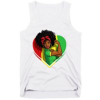 Afro African American  Black Melanin Juneteenth Tank Top