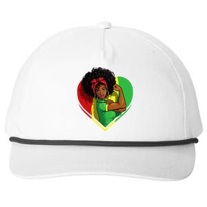 Afro African American  Black Melanin Juneteenth Snapback Five-Panel Rope Hat