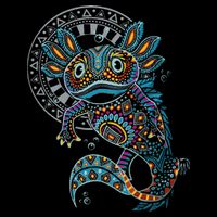 Axolotl Art Aztec Mexico Mexican Cooling Performance Crew T-Shirt