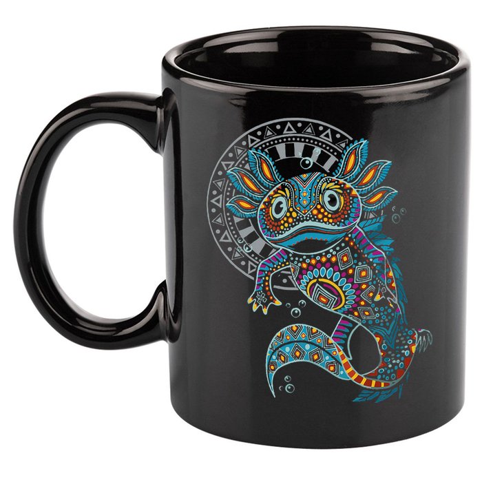 Axolotl Art Aztec Mexico Mexican 11oz C Handle Ceramic Mug
