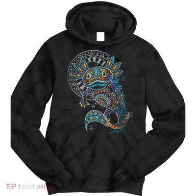 Axolotl Art Aztec Mexico Mexican Tie Dye Hoodie