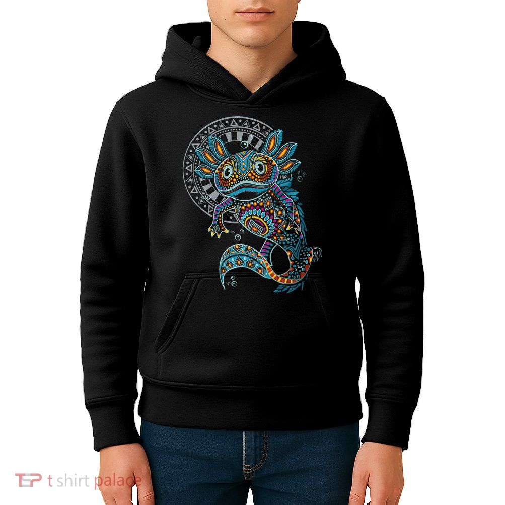Axolotl Art Aztec Mexico Mexican Kids Hoodie