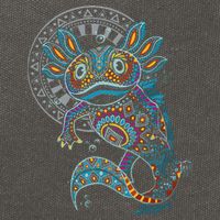 Axolotl Art Aztec Mexico Mexican Cotton Canvas Backpack