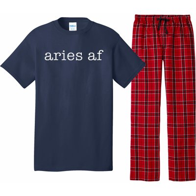 Aries Af Astrology March April Birthday Zodiac Funny Gift Pajama Set