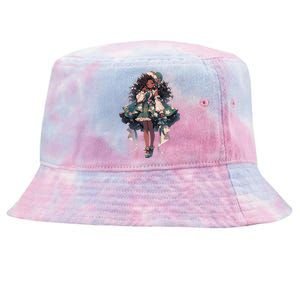 African American Anime Girl Tie-Dyed Bucket Hat