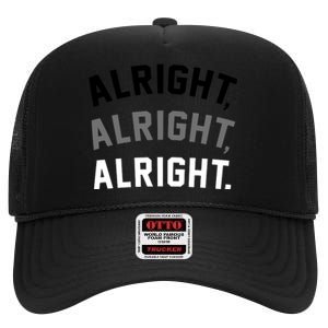 Alright Alright Alright High Crown Mesh Back Trucker Hat