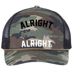 Alright Alright Alright Retro Rope Trucker Hat Cap