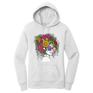 Afro African American  Black Melanin Queen Juneteenth Women's Pullover Hoodie