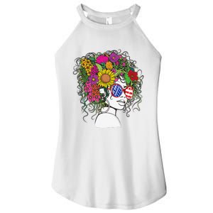 Afro African American  Black Melanin Queen Juneteenth Women's Perfect Tri Rocker Tank