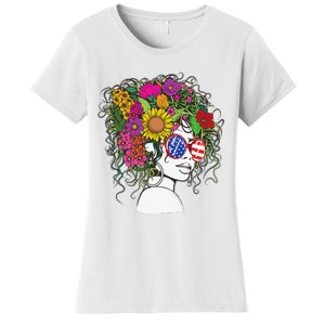 Afro African American  Black Melanin Queen Juneteenth Women's T-Shirt