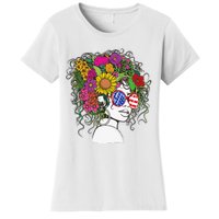 Afro African American  Black Melanin Queen Juneteenth Women's T-Shirt