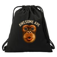 Awesome Ape Drawstring Bag
